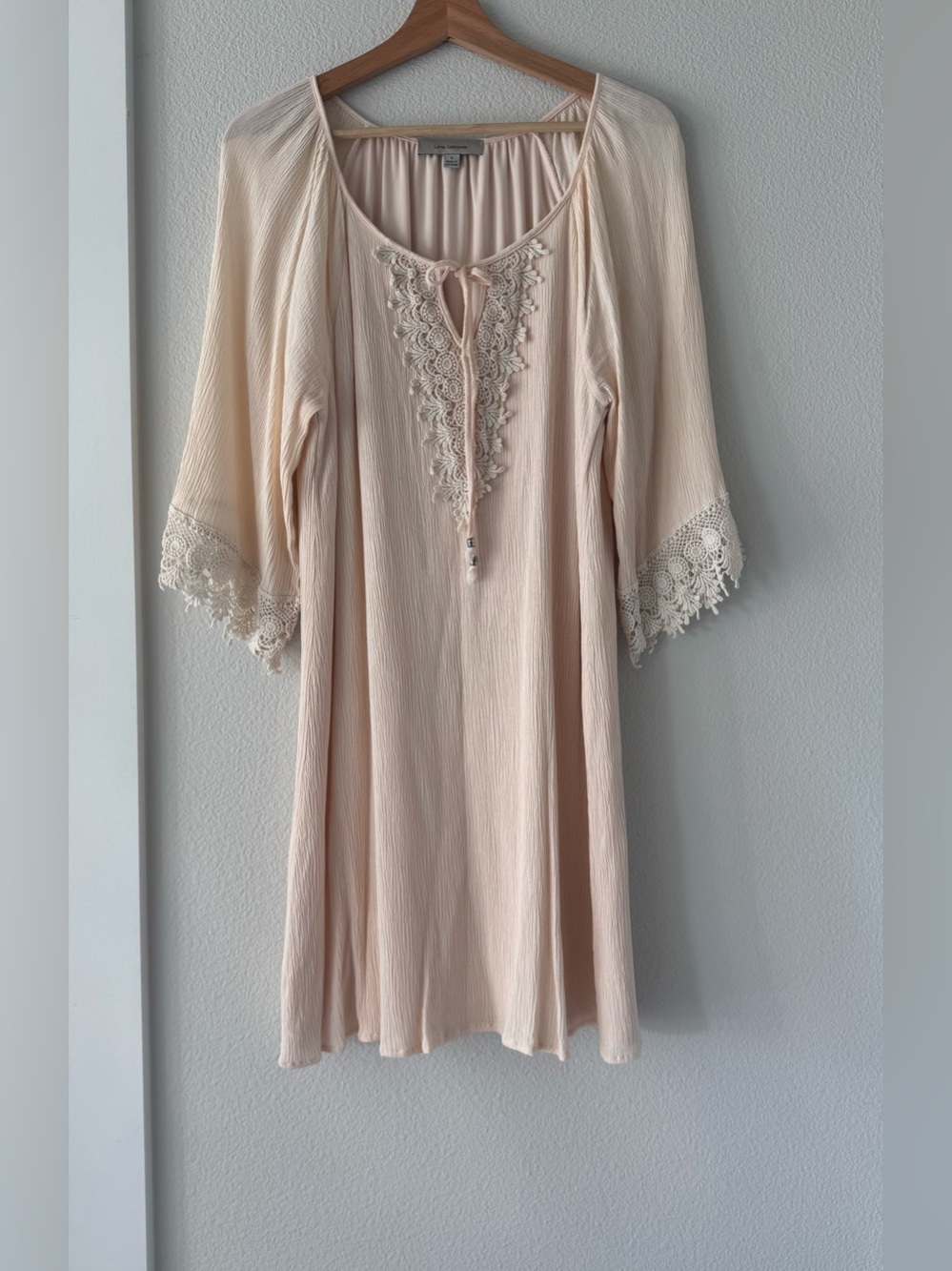 ✨ Love Luscious Boho Crochet Lace Tunic Dress ✨ L